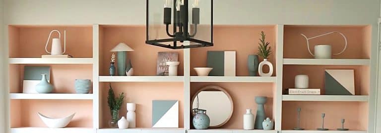 arty upcycled shelves