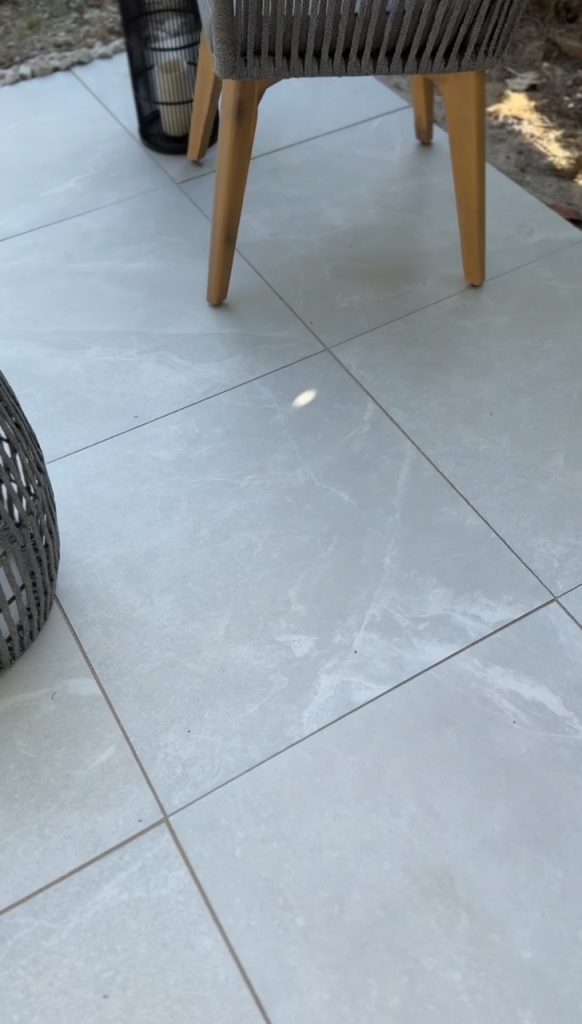 diy porcelain patio