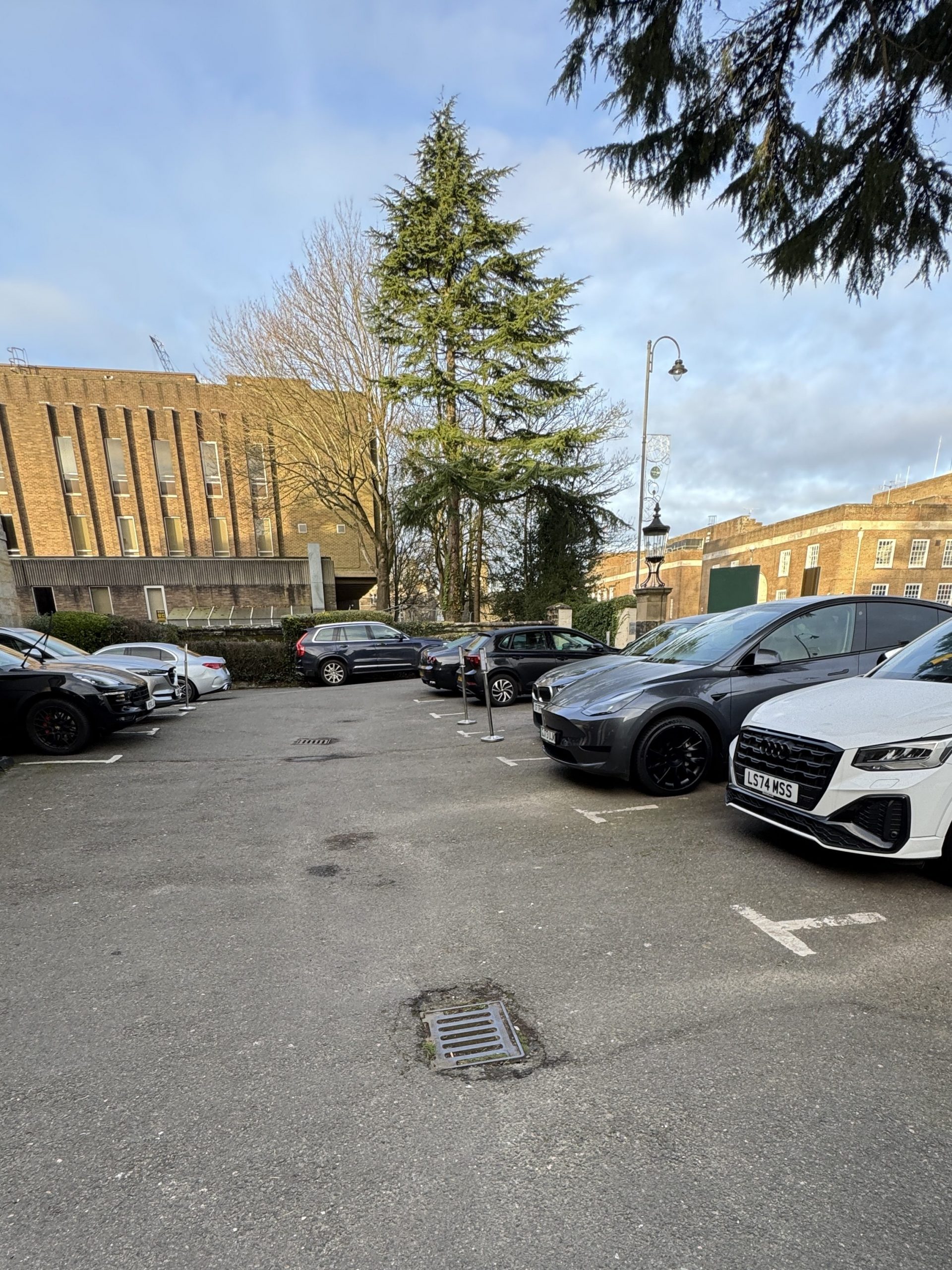Shelves with wine bottles and awards