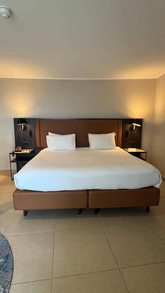 large bed in family room