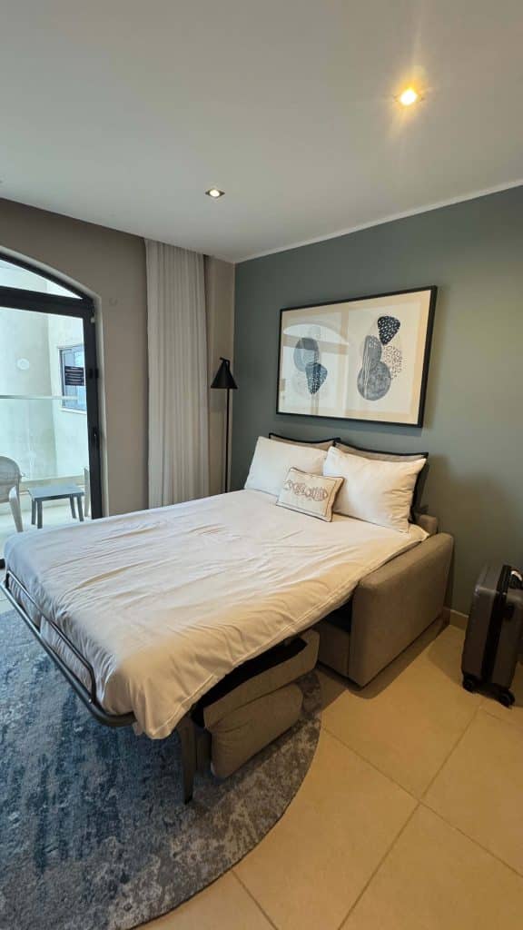 fold out sofa bed in family room