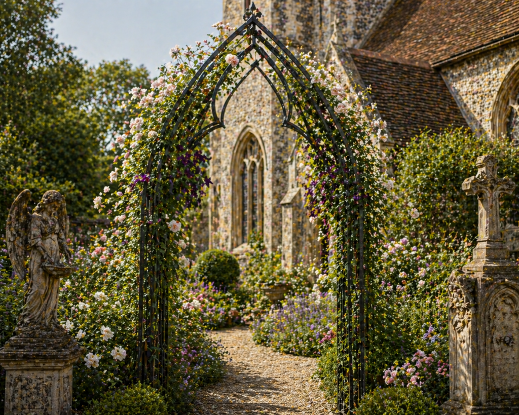 backyard garden arch ideas