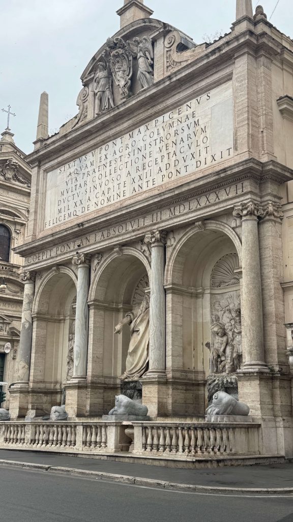 rome on a budget - Fontana dell’Acqua Felice (Moses Fountain)
