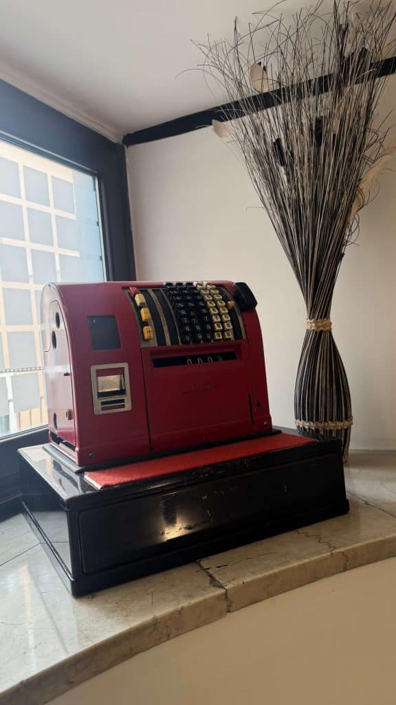 the Tribune Hotel, Rome - interesting decor