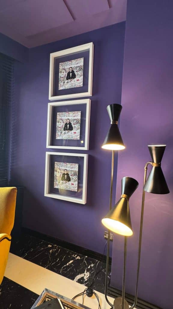 the Tribune Hotel, Rome - artwork