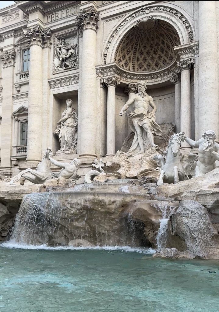 the trevi fountain
