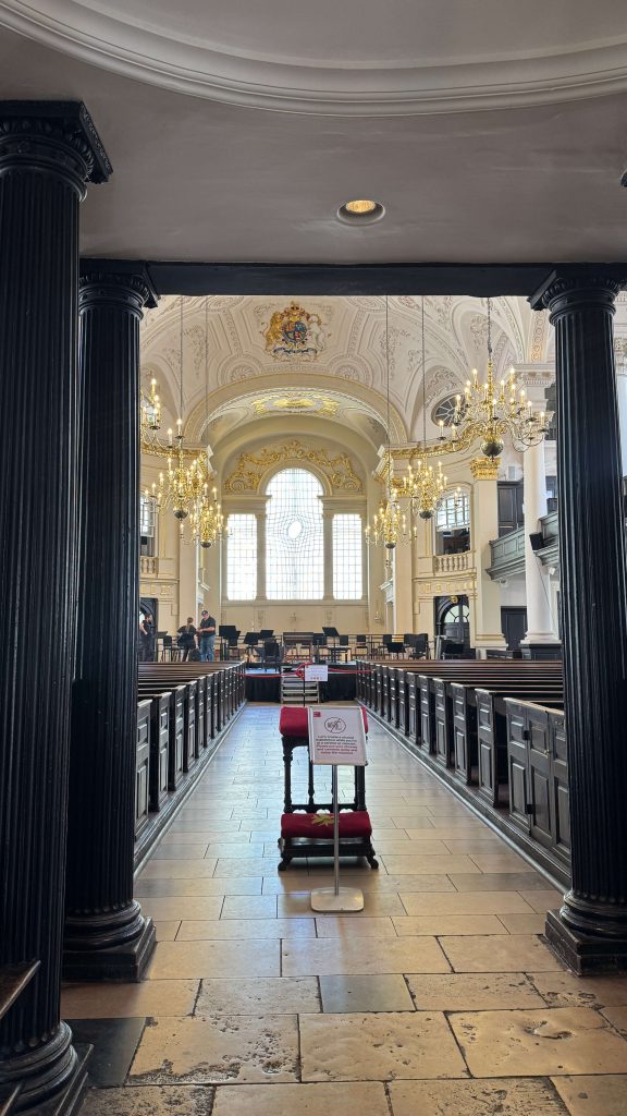 Interior of a grand church