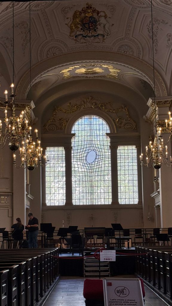 church window from the inside