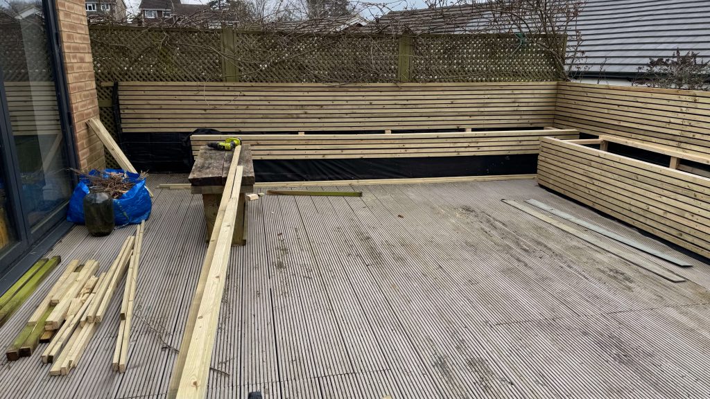 DIY slat planters