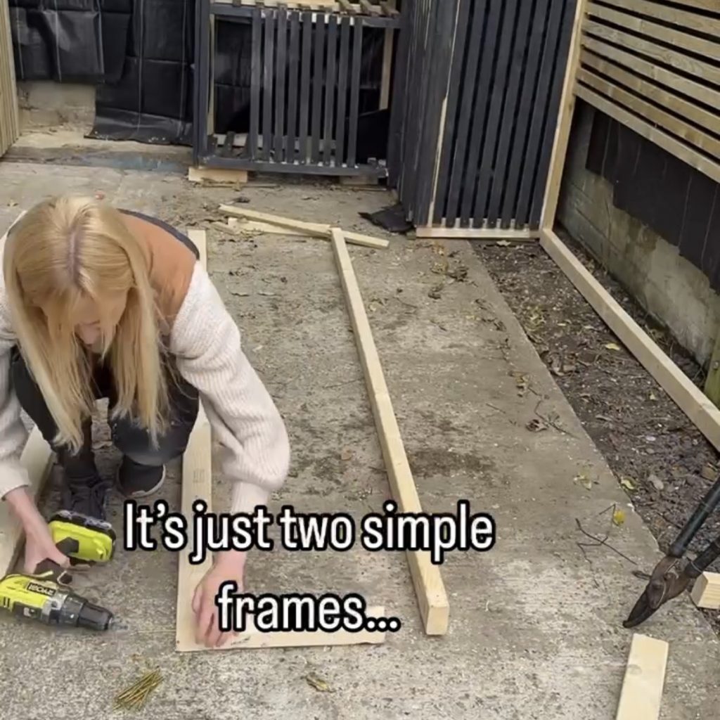 DIY slat planter