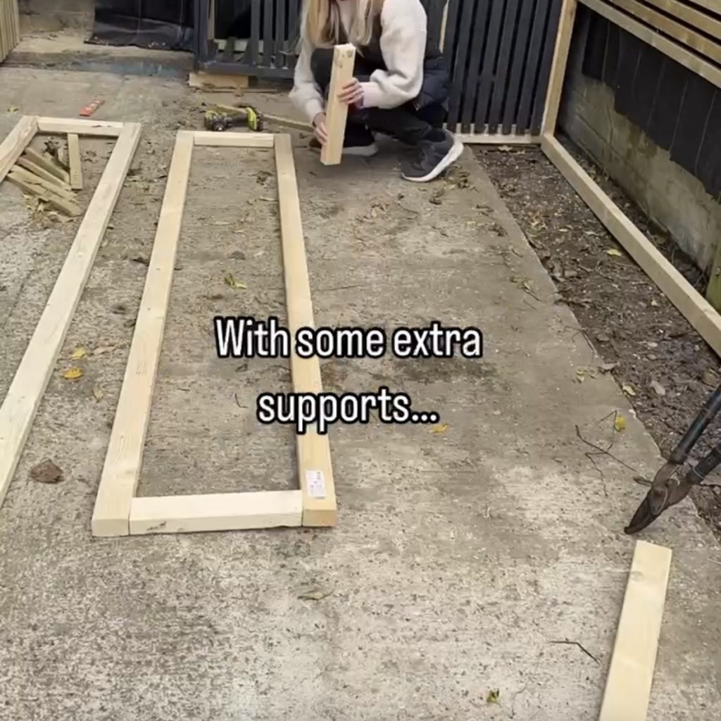 DIY slat planter