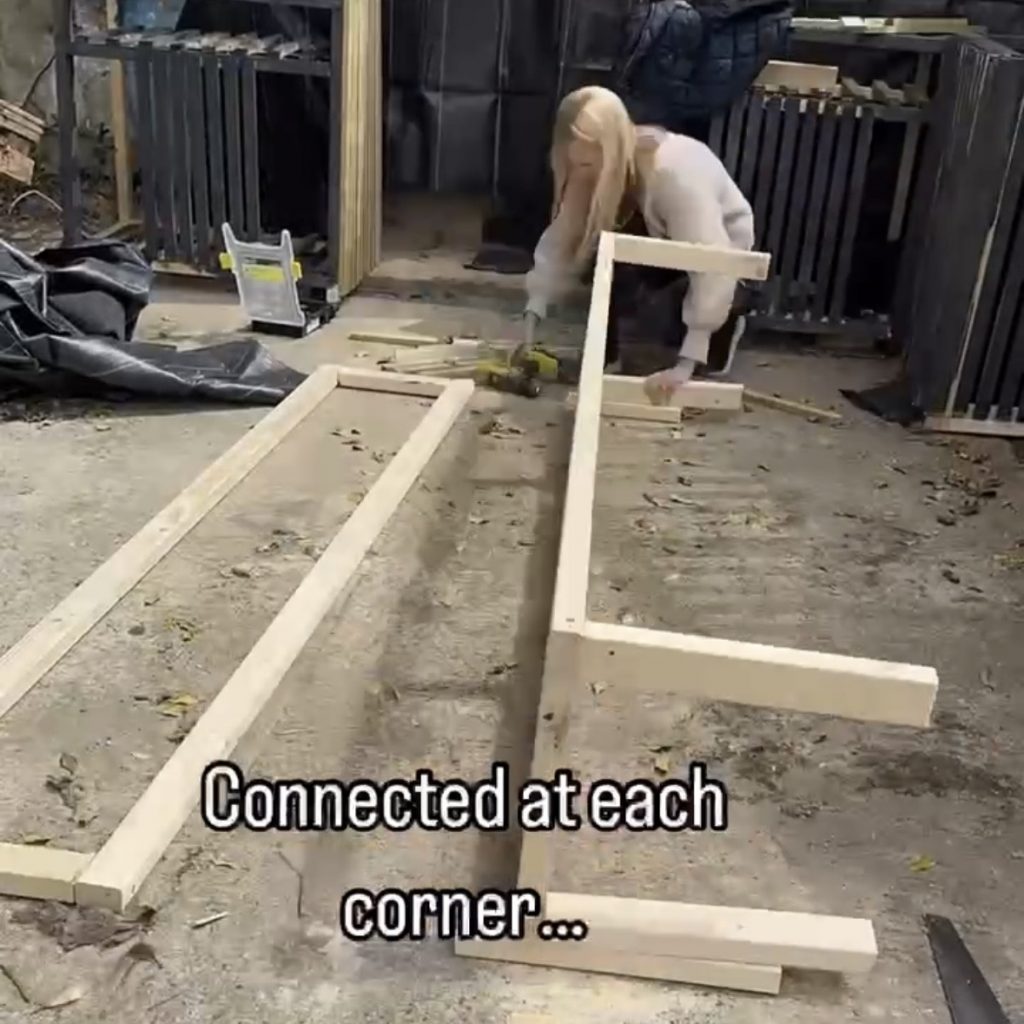 DIY slat planter