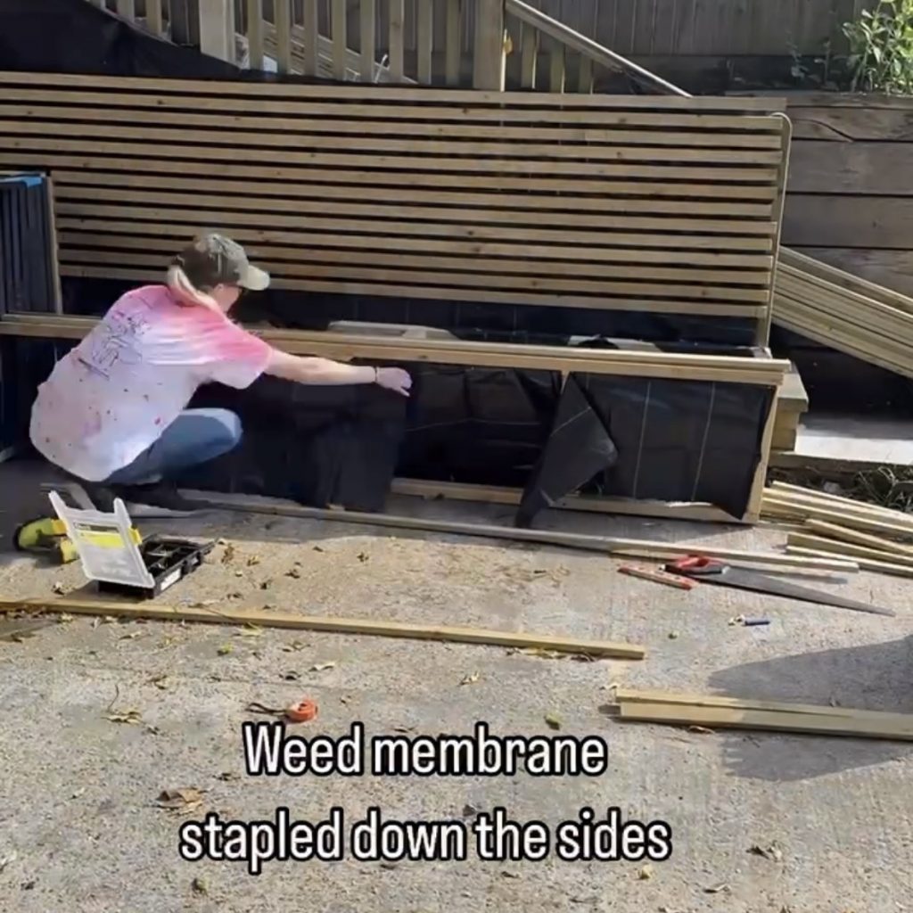 DIY slat planter