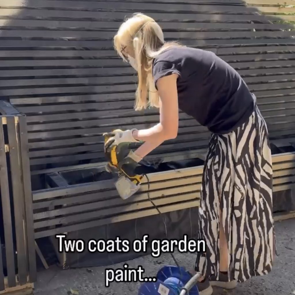 DIY slat planters