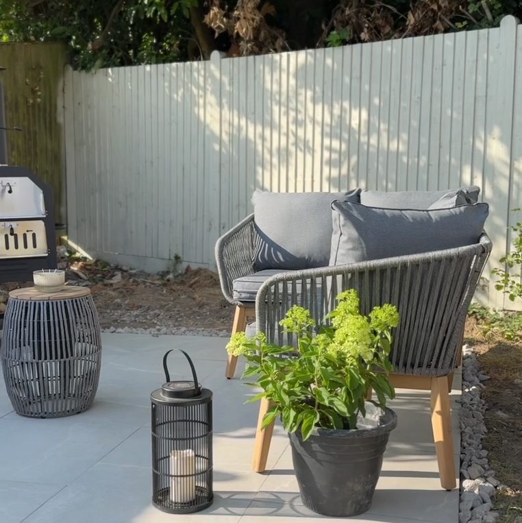 DIY porcelain patio