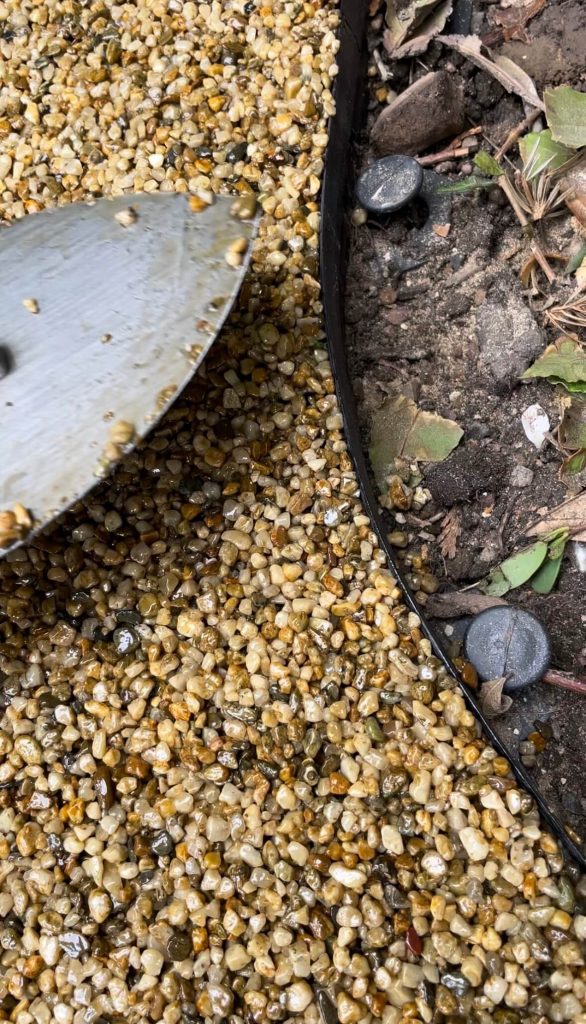 best edging for resin paths on a budget