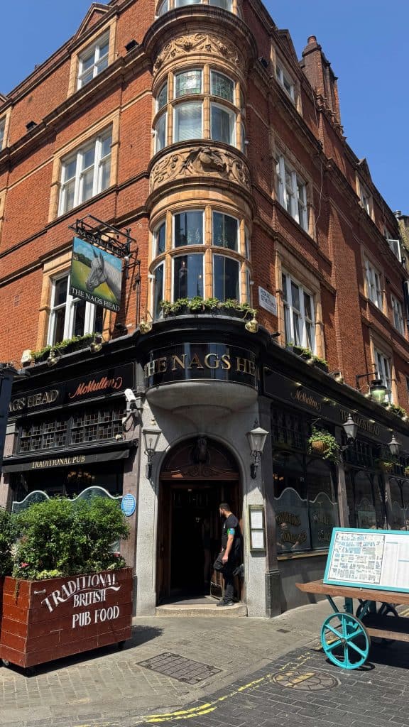 Nags head pub Covent Garden