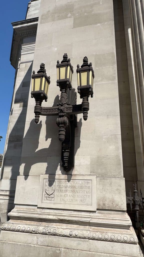 Lanterns outside Freemason's hall