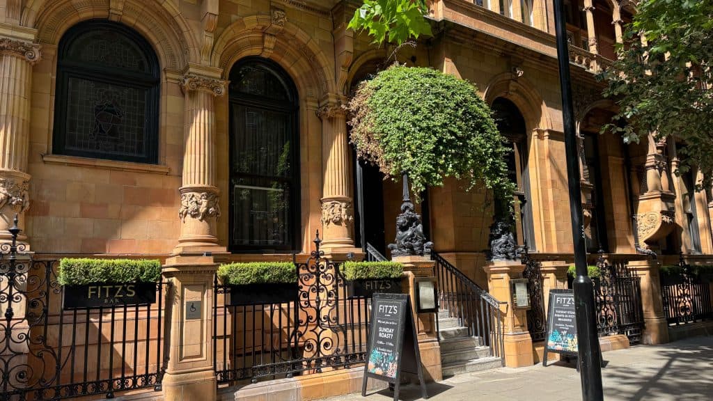 The kimpton fitzroy london review - fitzs bar entrance