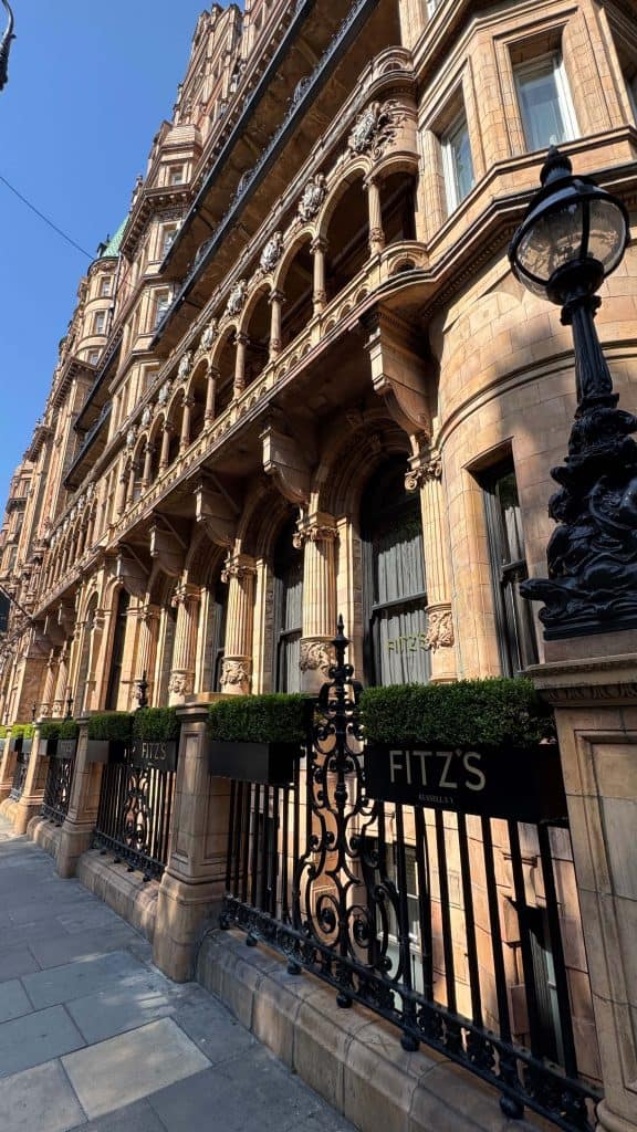 The kimpton fitzroy London review the entrance from outside