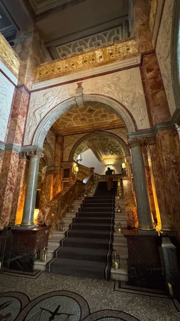 The kimpton fitzroy London review the main stairway