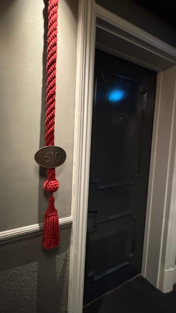hanging detail outside our room