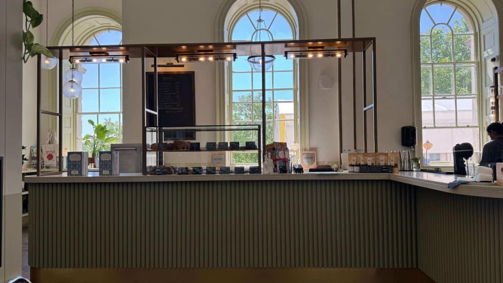 Gorgeous interior design inside Somerset House cafe