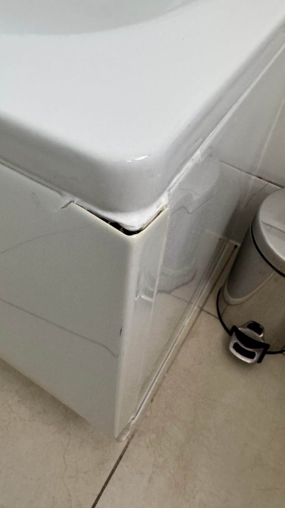 cracked bath