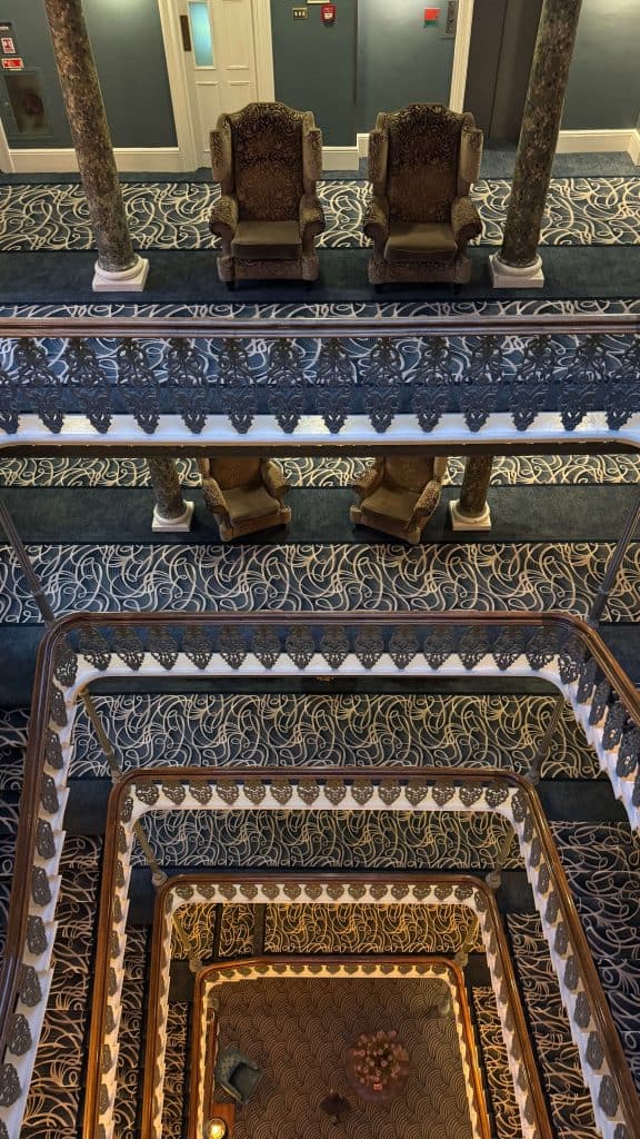 the stairs