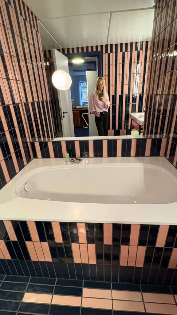 bath in room at the standard london hotel