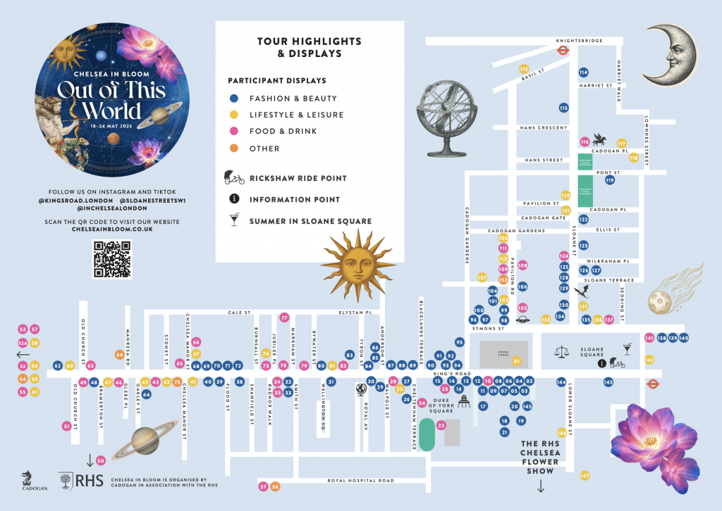 Chelsea in Bloom 2026 map