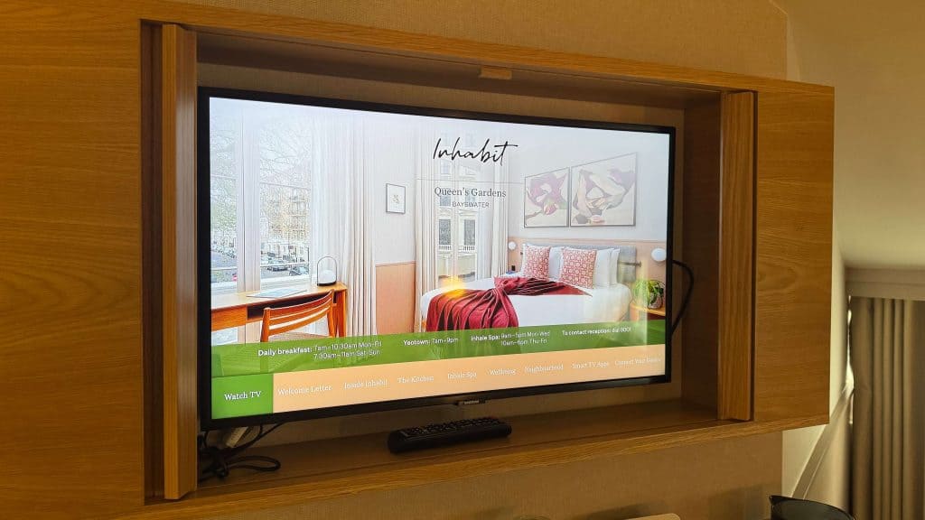 tv in cabinet
