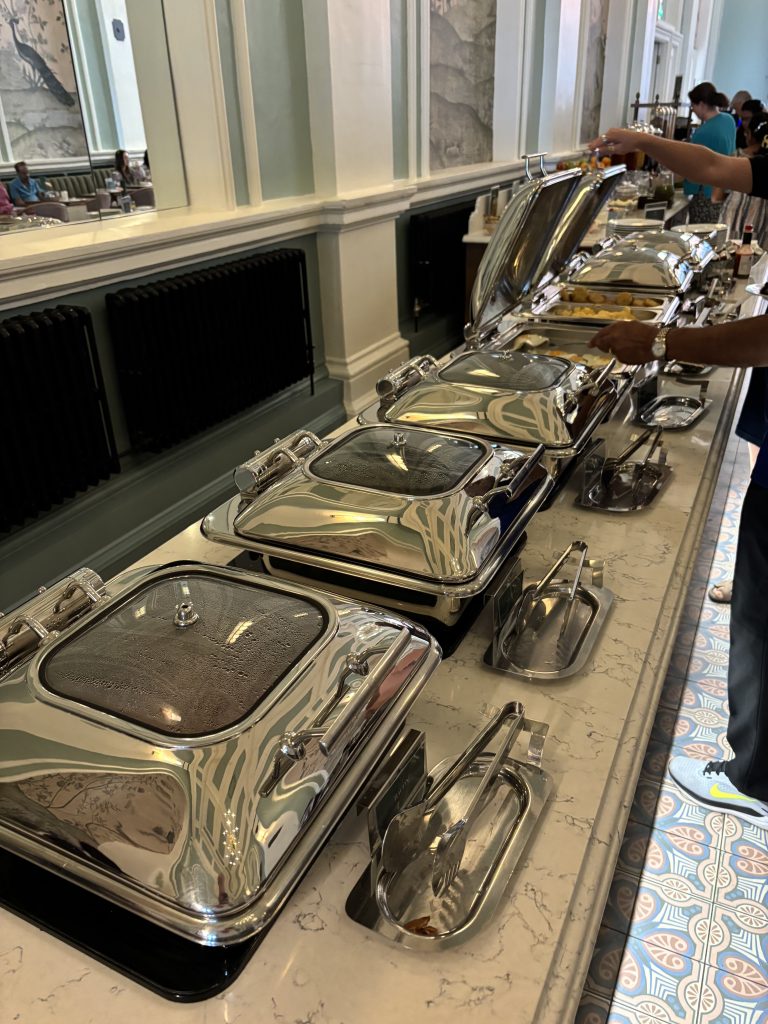 Hot breakfast at The Grand, Brighton