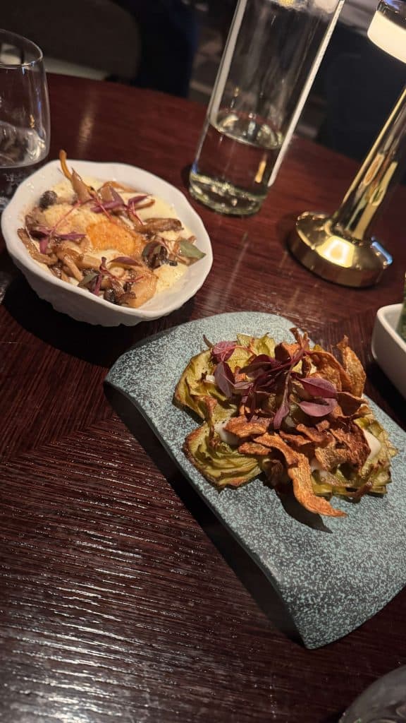 main dishes at aqua nueva