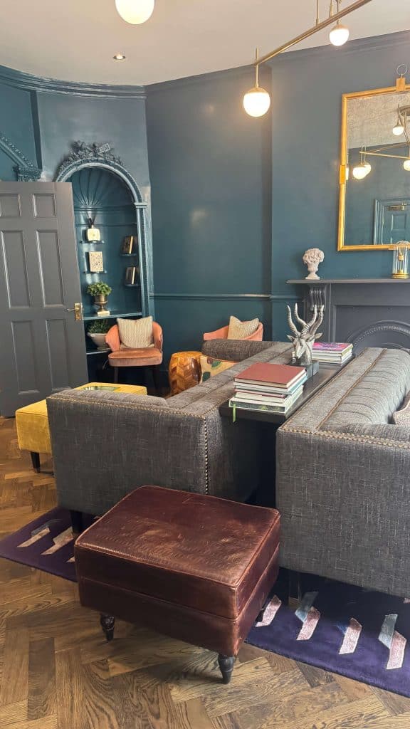 the lounge area