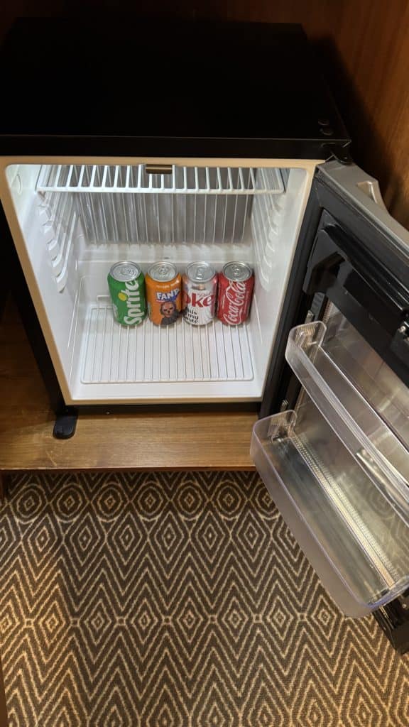 threadneedles hotel fridge