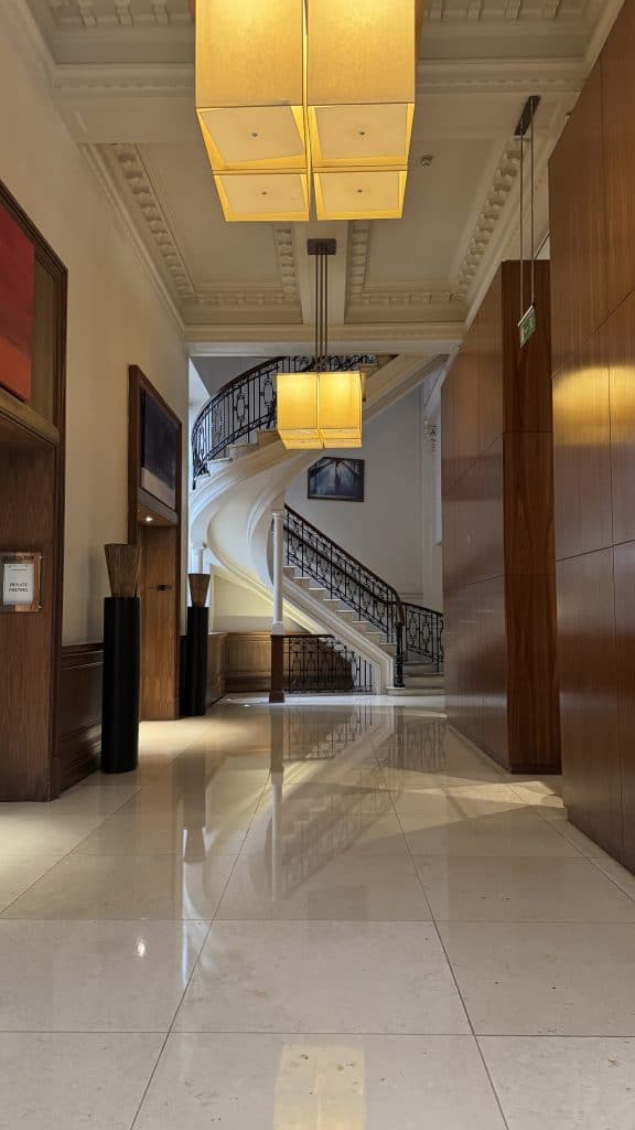 the staircase at the threadneedles hotel