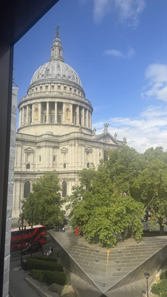 The view of st pauls from our room